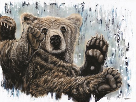 Joy Bear by Angela Bawden art print