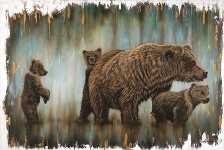 Mama Bear&#39;s Protection by Angela Bawden art print