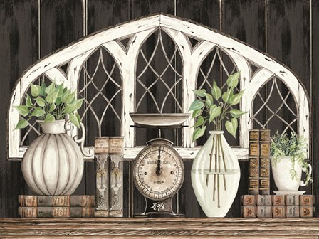 Farmhouse Dresser by Cindy Jacobs art print