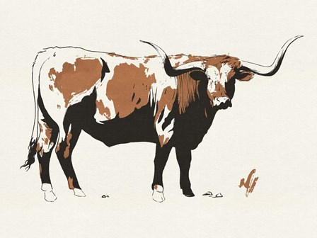 Terre Cotta Steer I by Jacob Green art print