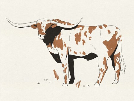 Terre Cotta Steer II by Jacob Green art print