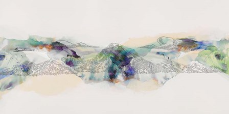 Abstract Mountain Range by Sisa Jasper art print