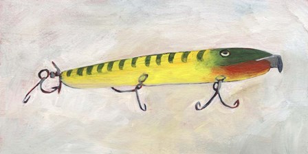 Retro Fishing Lure I by Regina Moore art print