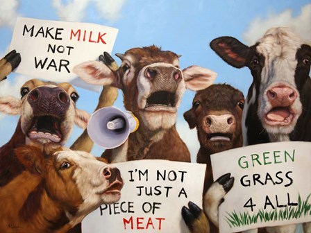 Political Moooovement by Lucia Heffernan art print