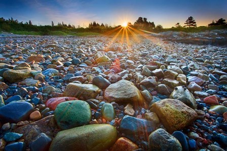 Schoodic Rocks by Patrick Zephyr art print