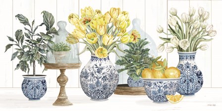 Chinoiserie Lemon Set by Cindy Jacobs art print