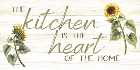 The Kitchen is the Heart of the Home by Susie Boyer art print
