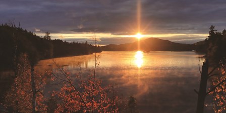 Saranac Lake Sunset by Lori Deiter art print