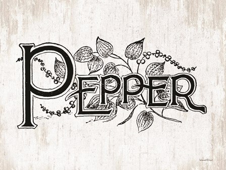 Pepper by Lettered &amp; Lined art print