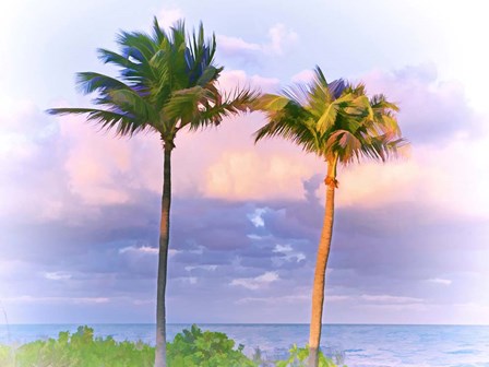 Two Palms by Jack Reed art print