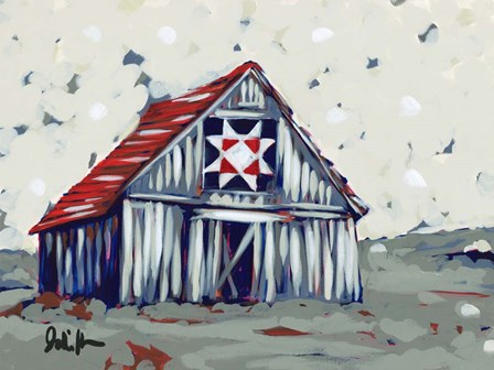 Farm Pop Barn II-Quilt by Jodi Augustine art print