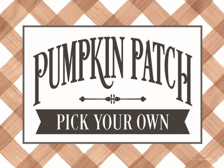 Pumpkin Patch by Lettered &amp; Lined art print