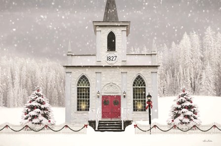 Christmas Church by Lori Deiter art print