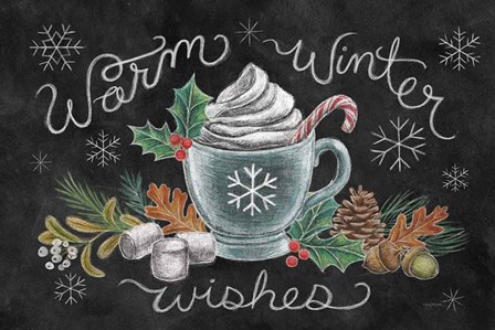 Christmas Chalk VIII by Mary Urban art print