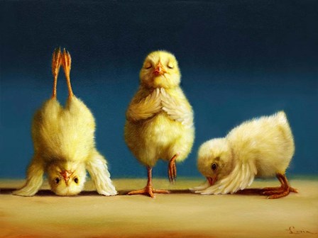 Yoga Chicks by Lucia Heffernan art print