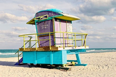 12th Street Lifeguard Stand by Shelley Lake art print