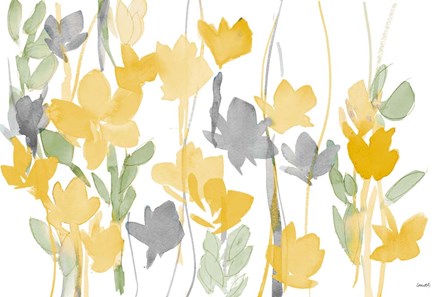 Yellow Modern Garden by Lanie Loreth art print