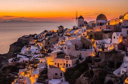 Calispera Santorini by Andreas Agazzi art print