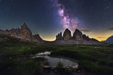 Tre Cime di Lavaredo by Ales Krivec art print