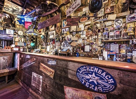 Luckenbach Bar by Andy Crawford Photography art print