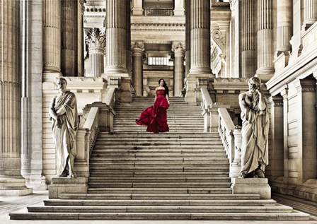 Dame  l&#39;escalier by Haute Photo Collection art print