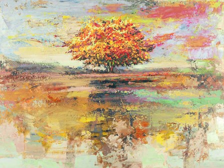 Albero d&#39;estate by Luigi Florio art print