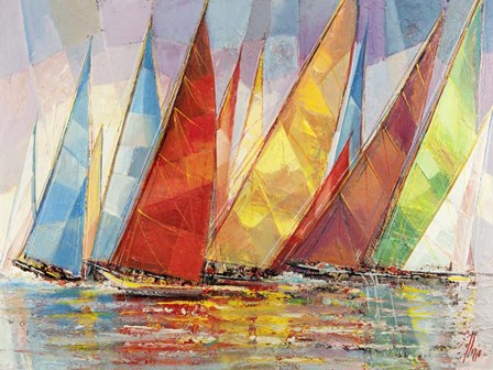 Regata Estiva by Luigi Florio art print