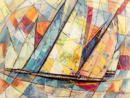 Regata Futurista by Luigi Florio art print