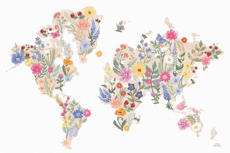 Wild Meadow World by Laura Marshall art print