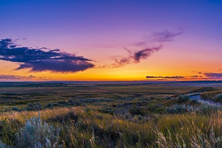 Volcanic Twilight at Grasslands National Park, Canada by Alan Dyer/Stocktrek Images art print