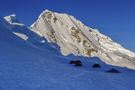 Campsite on Quitaraju Mountain by Giulio Ercolani/Stocktrek Images art print