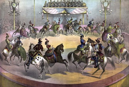 Circus Grand Finale, circa 1872 by Stocktrek Images art print