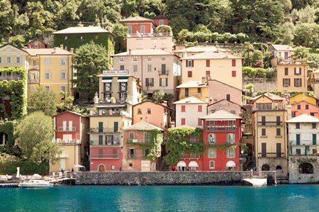 Lake Como Village II by Aledanda art print