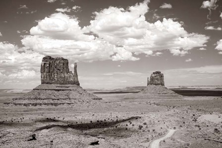 Monument Valley IV Sepia by Debra Van Swearingen art print