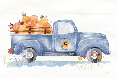 Autumn Ramble I Navy by Katrina Pete art print