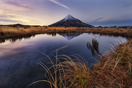 Mount Taranaki: Morning Breeze by Yan Zhang art print