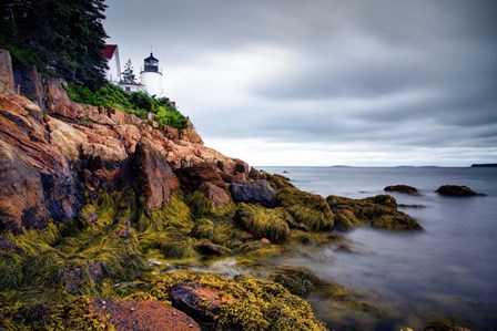 Clouds over Bass Harbor Head Light by Andy Crawford Photography art print