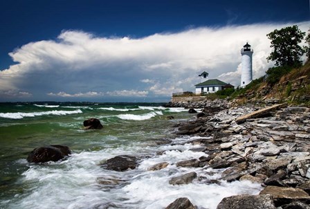Storm Over Tibbetts Point Lighthouse by Andy Crawford Photography art print