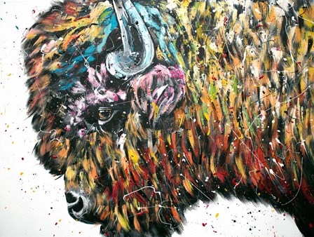 Maximus Bison by Jenn Seeley art print