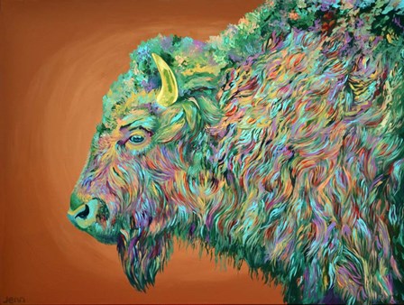 Bison No. 2 by Jenn Seeley art print