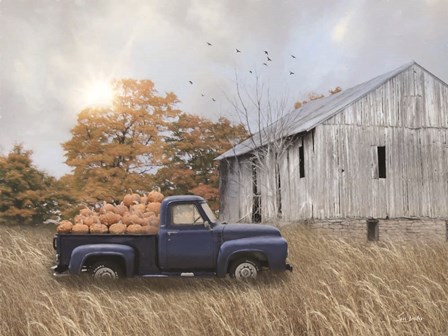 Jonestown Pumpkin Barn by Lori Deiter art print