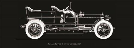 Rolls Royce, 1907 by Antonio Fantini art print