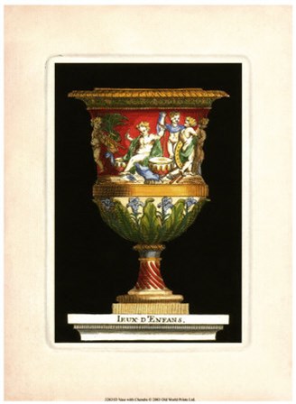 Vase with Cherubs by S. Thomassin art print