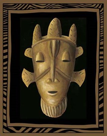 African Mask II by Chariklia Zarris art print