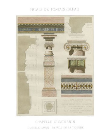Palais de Fontainbleu I by Rod Pfnor art print