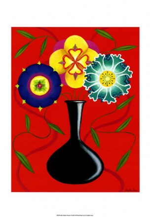 Riki&#39;s Stylized Flowers I by Chariklia Zarris art print