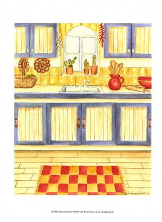 Western Kitchen by Chariklia Zarris art print