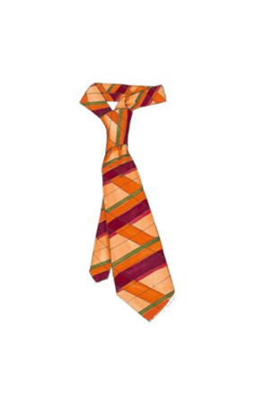 Uptown Tie IV by Jennifer Goldberger art print