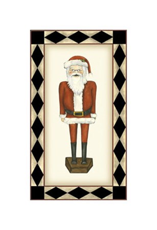 Jolly Santa by Jennifer Goldberger art print