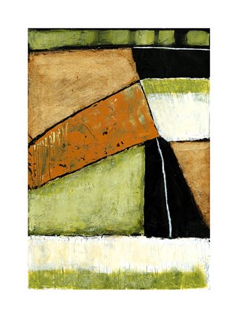 Acid Green Asphalt I by Jennifer Goldberger art print